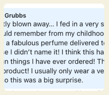 Customer review